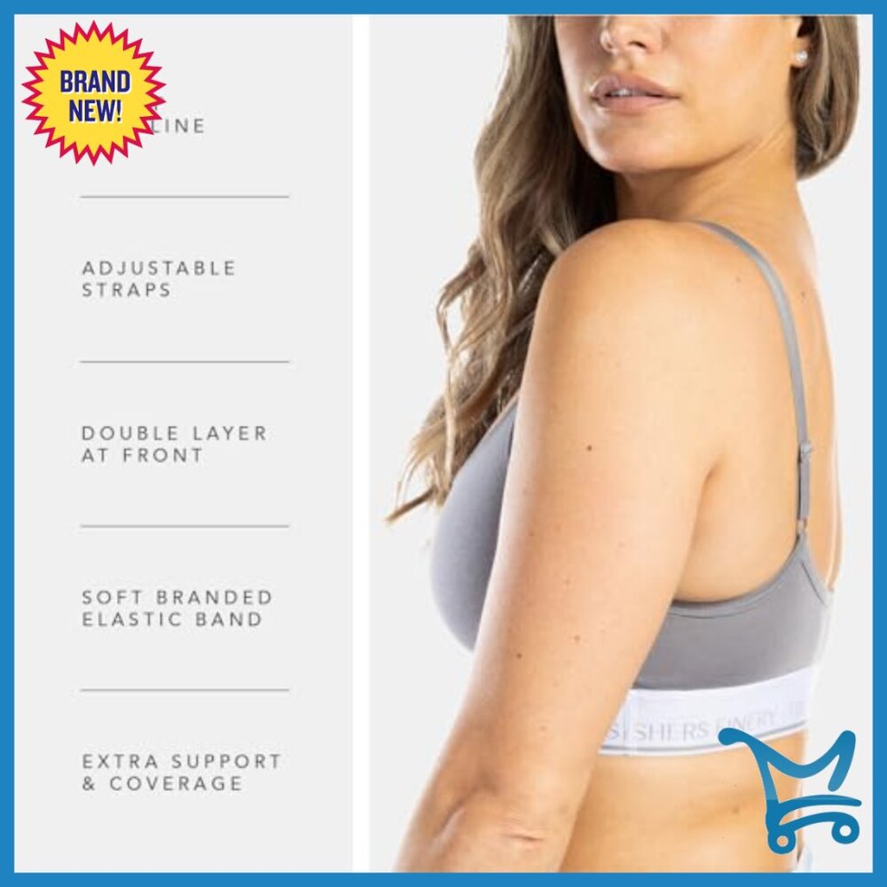 Light Support Adjustable Spaghetti Strap Bralette… - image 3